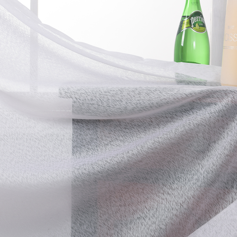 Commercial Kitchen Canopy - MAKEHOME Cream\White Small Snow Pattern Sheer