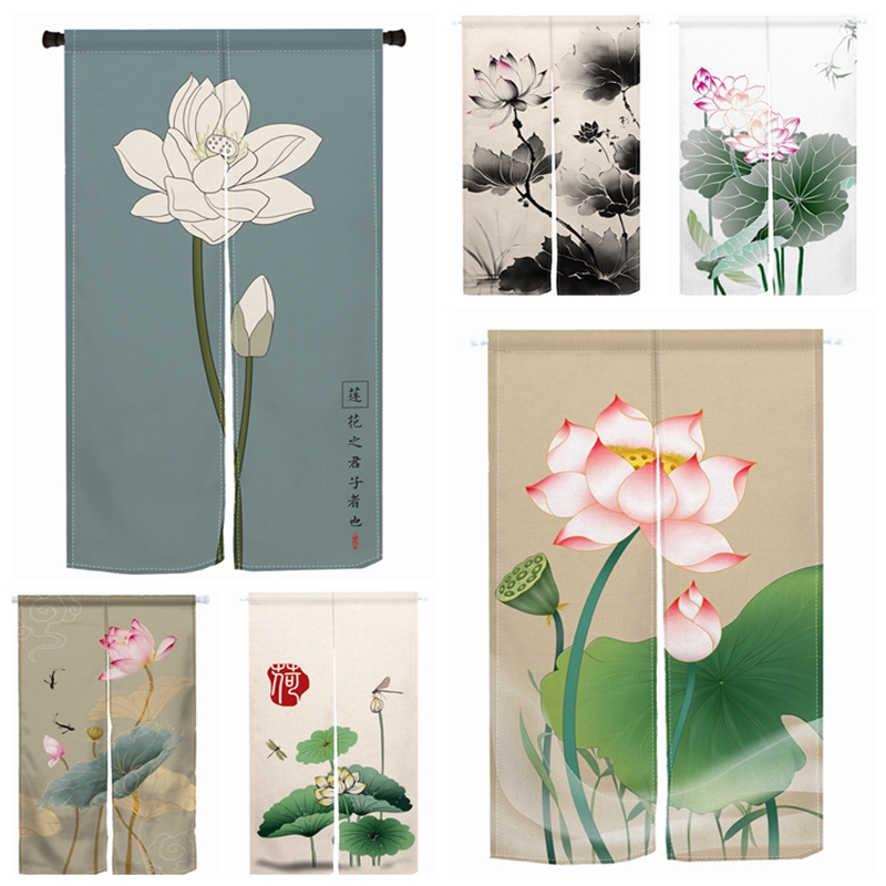 Commercial Kitchen Canopy - Chinese Lotus Door Curtain Restaurant Japanese