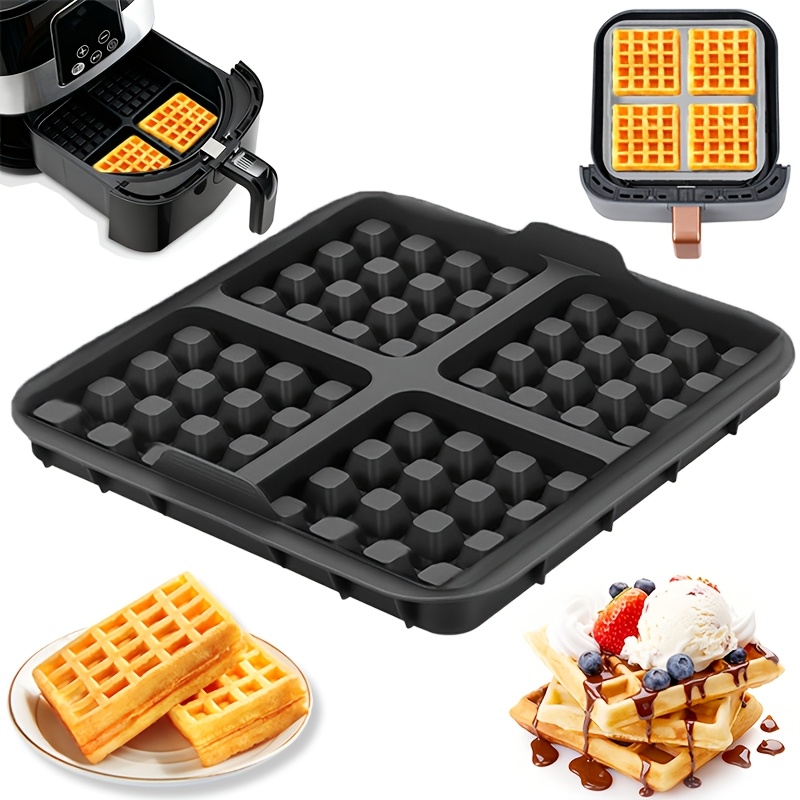 Commercial Kitchen Pans - Square Waffle Mold, Non-Stick Baking Pan