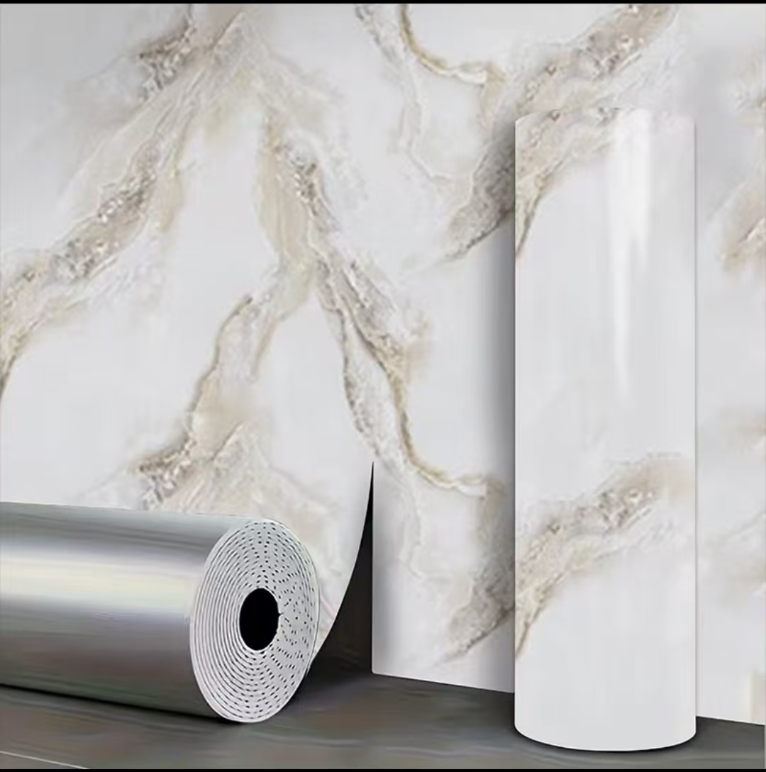Commercial Kitchen Tiles - Thickened Self-Adhesive Tile Sticker PVC Marble