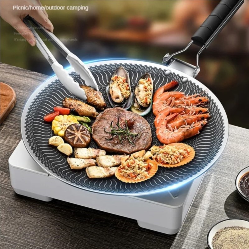 Commercial Kitchen Pans - 316 Stainless steel barbecue plate outdoor