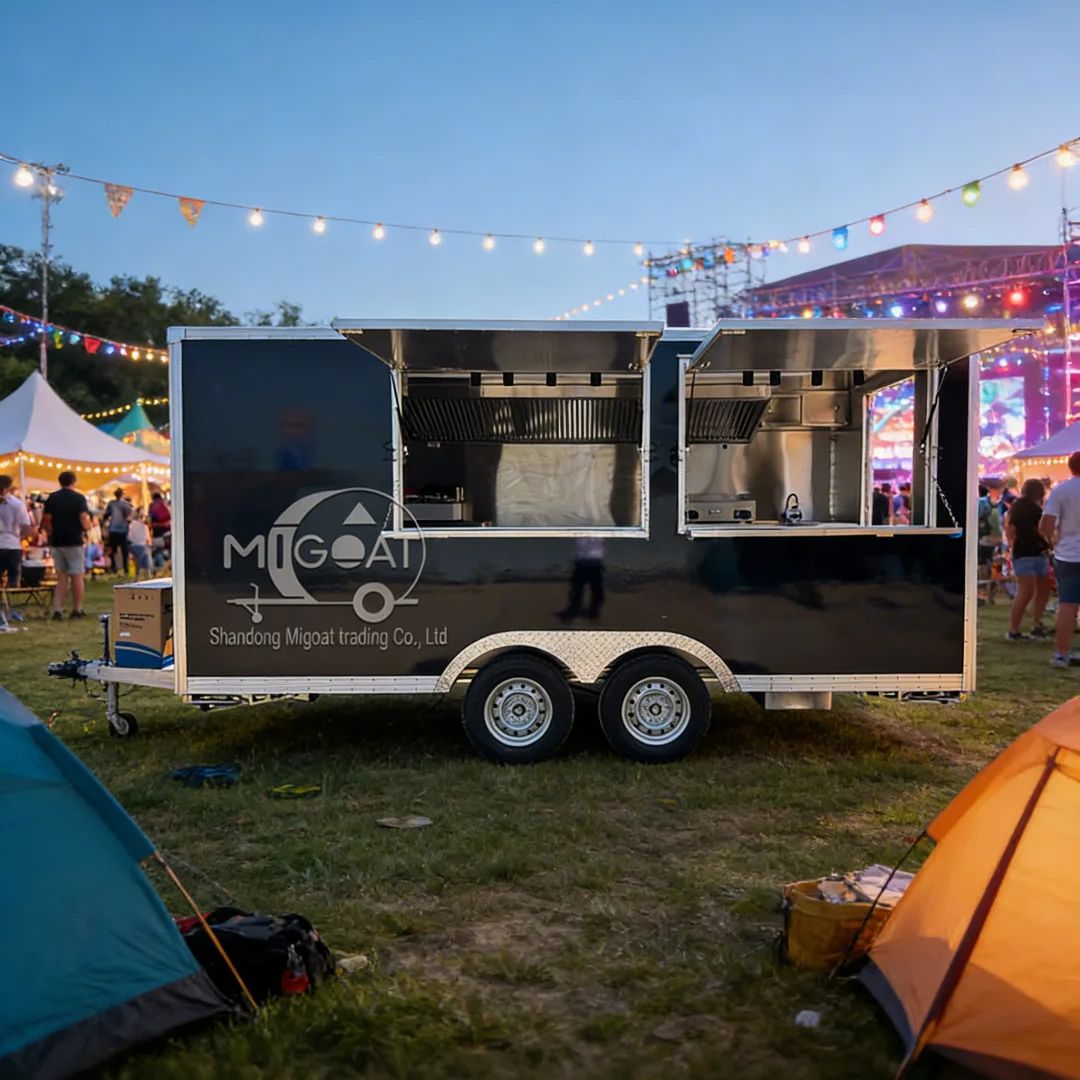 Commercial Kitchen Vendor - Outdoor Mobile Food Cart Multi-Function Commercial