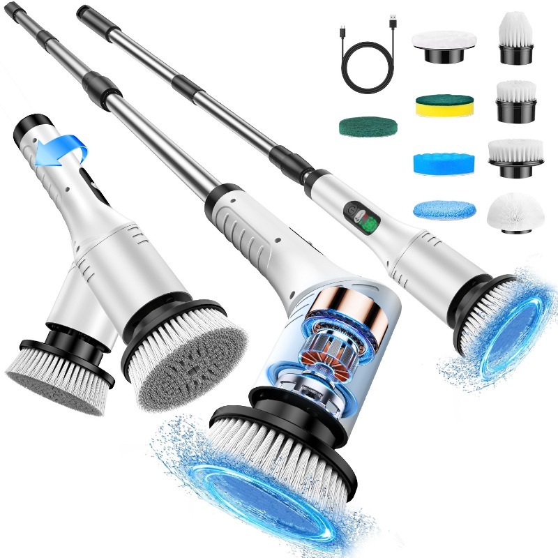Commercial Kitchen Tiles - Electric Spin Scrubber 9 in 1