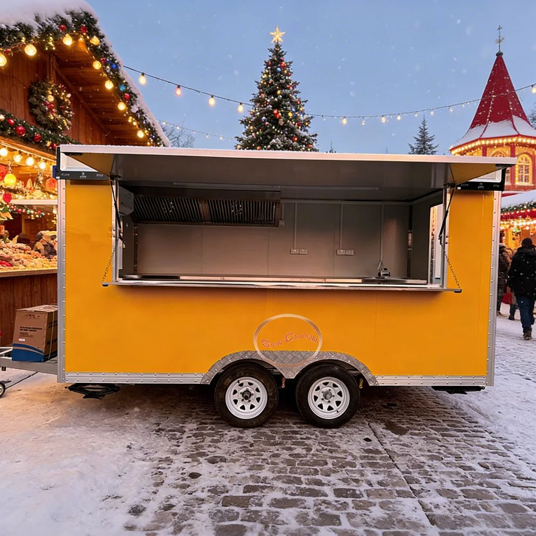 Towable Food Cart with Shelf a - огляд і ціна Commercial Kitchen Vendor