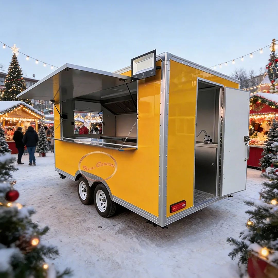 Towable Food Cart with Shelf a - огляд і ціна Commercial Kitchen Vendor