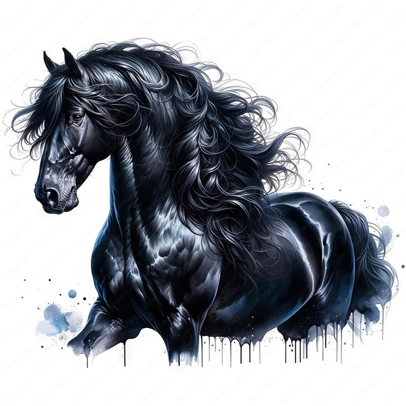 QT644# Friesian Horse Self-Adh - огляд і ціна Commercial Kitchen Tiles