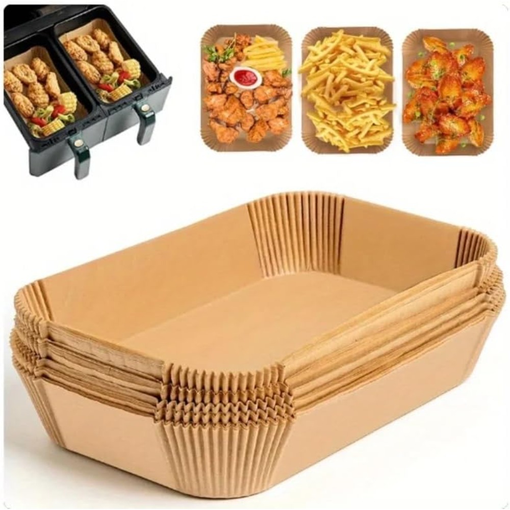 50/100pcs Disposable Air Fryer - огляд і ціна Commercial Kitchen Pans