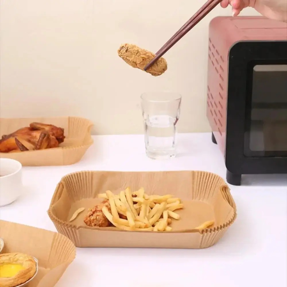 50/100pcs Disposable Air Fryer - огляд і ціна Commercial Kitchen Pans
