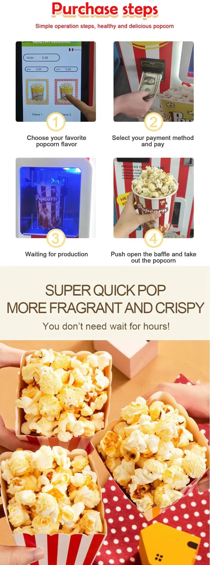 Popcorn Vending Machine Commer - огляд і ціна Commercial Popcorn Machine