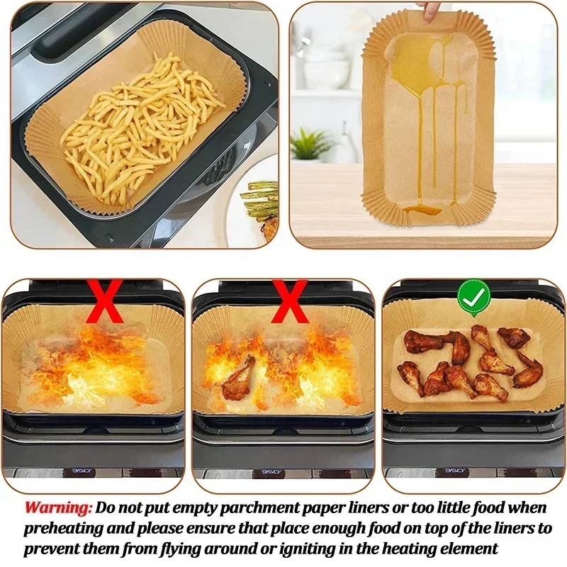 Disposable Air Fryer Paper Non - огляд і ціна Commercial Kitchen Pans