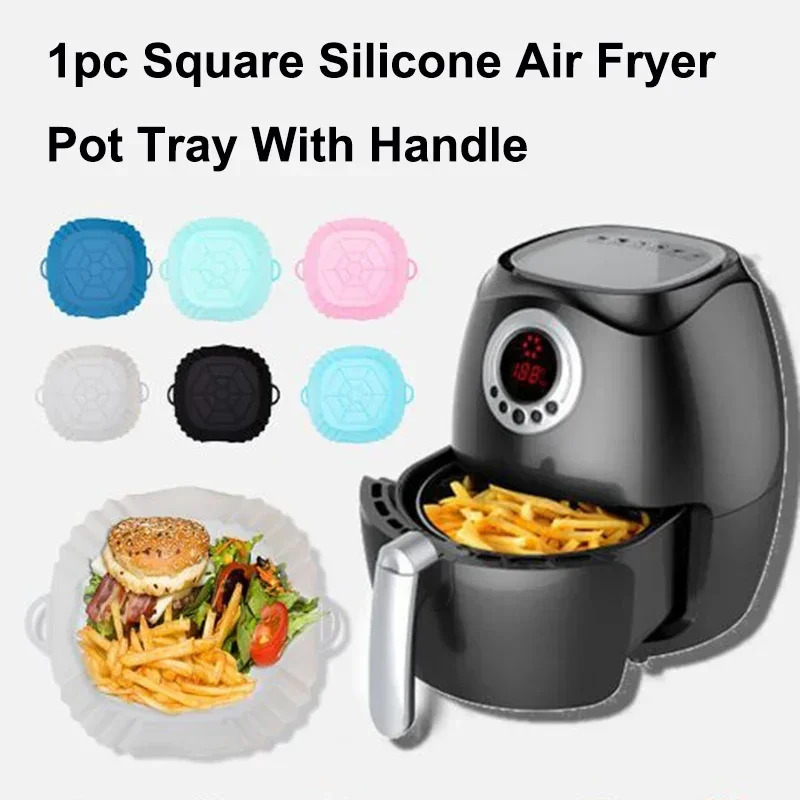 1PC Silicone Air Fryer Basket, - огляд і ціна Commercial Kitchen Pans