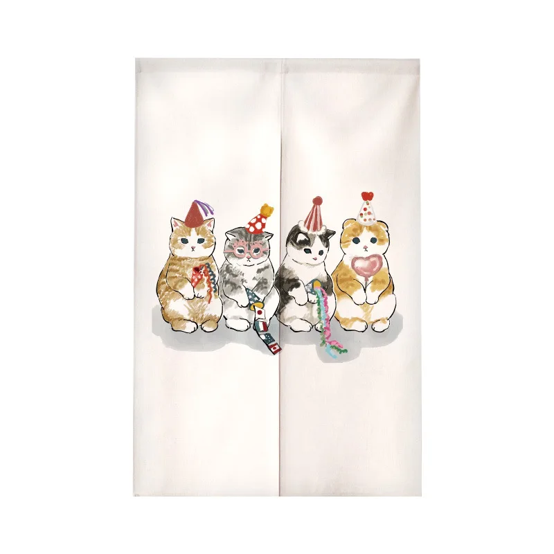 Funny Cat Japanese Door Curtai - огляд і ціна Commercial Kitchen Canopy