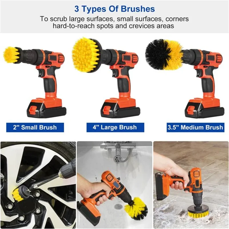 3 pcs/set drill brush set powe - огляд і ціна Commercial Kitchen Tiles