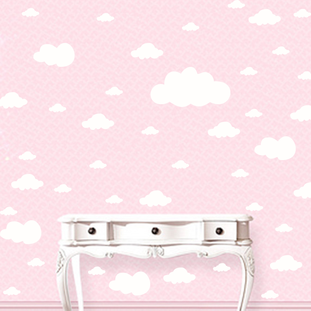 68 Pcs DIY Clouds Wall Sticker - огляд і ціна Commercial Kitchen Tiles