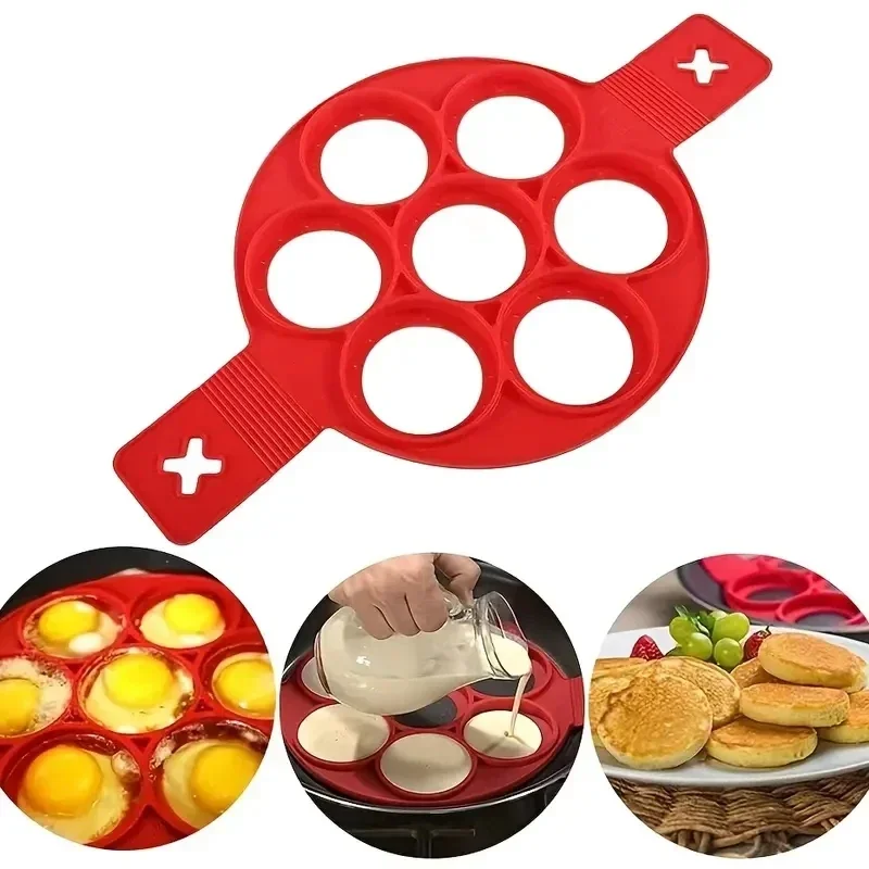 Silicone 7-hole Circular Fryin - огляд і ціна Commercial Kitchen Pans
