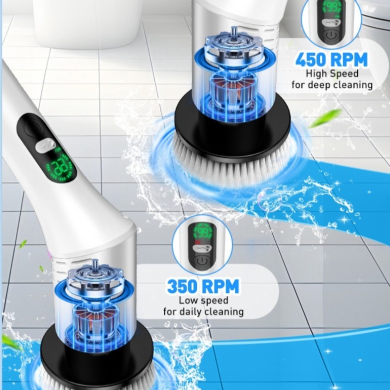 Electric Spin Scrubber 9 in 1  - огляд і ціна Commercial Kitchen Tiles
